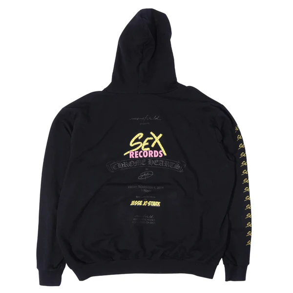 Chrome Hearts Matty Boy Sex Records Maxfield LA Hoodie Black