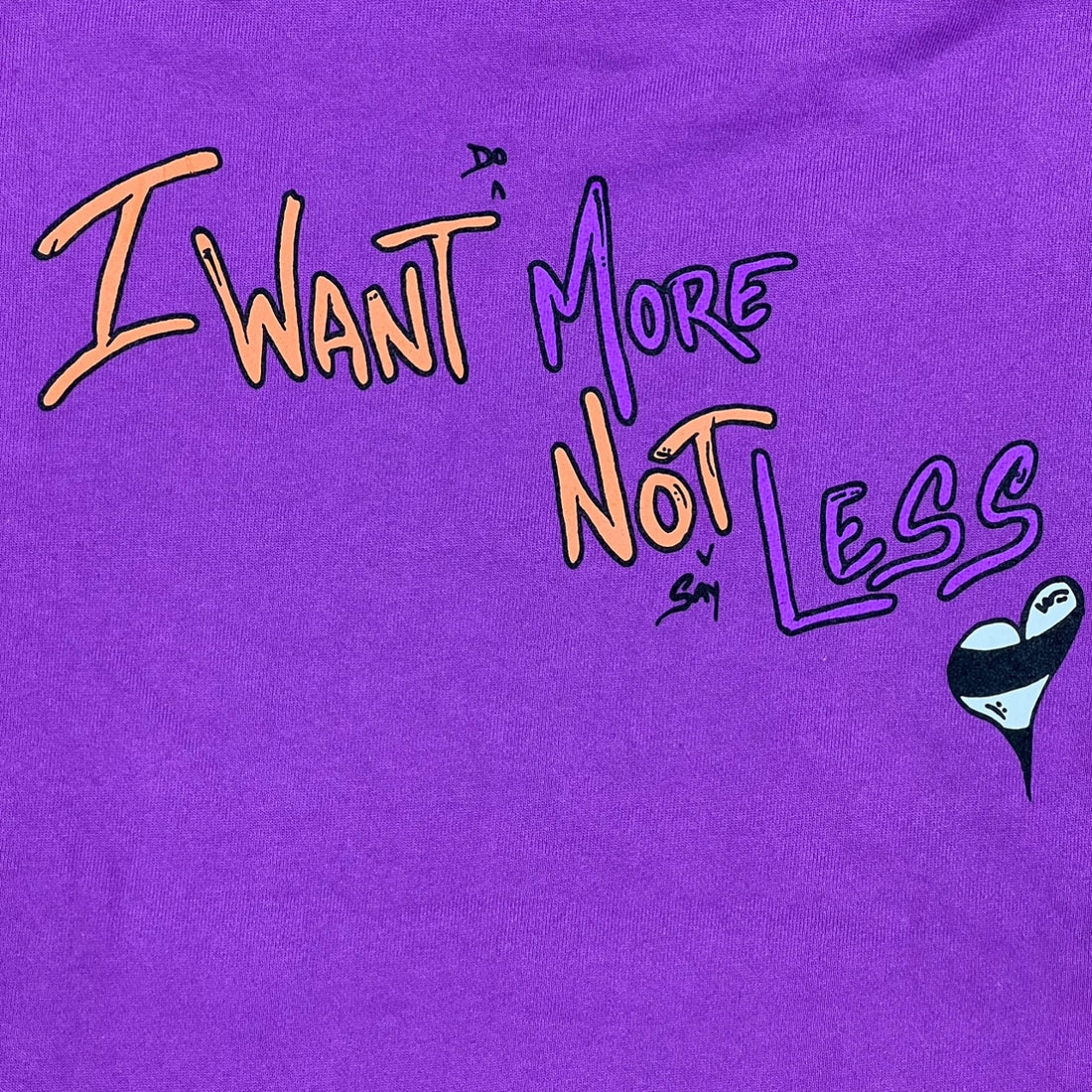 Chrome Hearts Matty Boy I Want More Not Less Hoodie Purple - Image 3