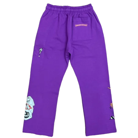 Chrome Hearts Matty Boy I Want More Not Less Sweatpants Purple